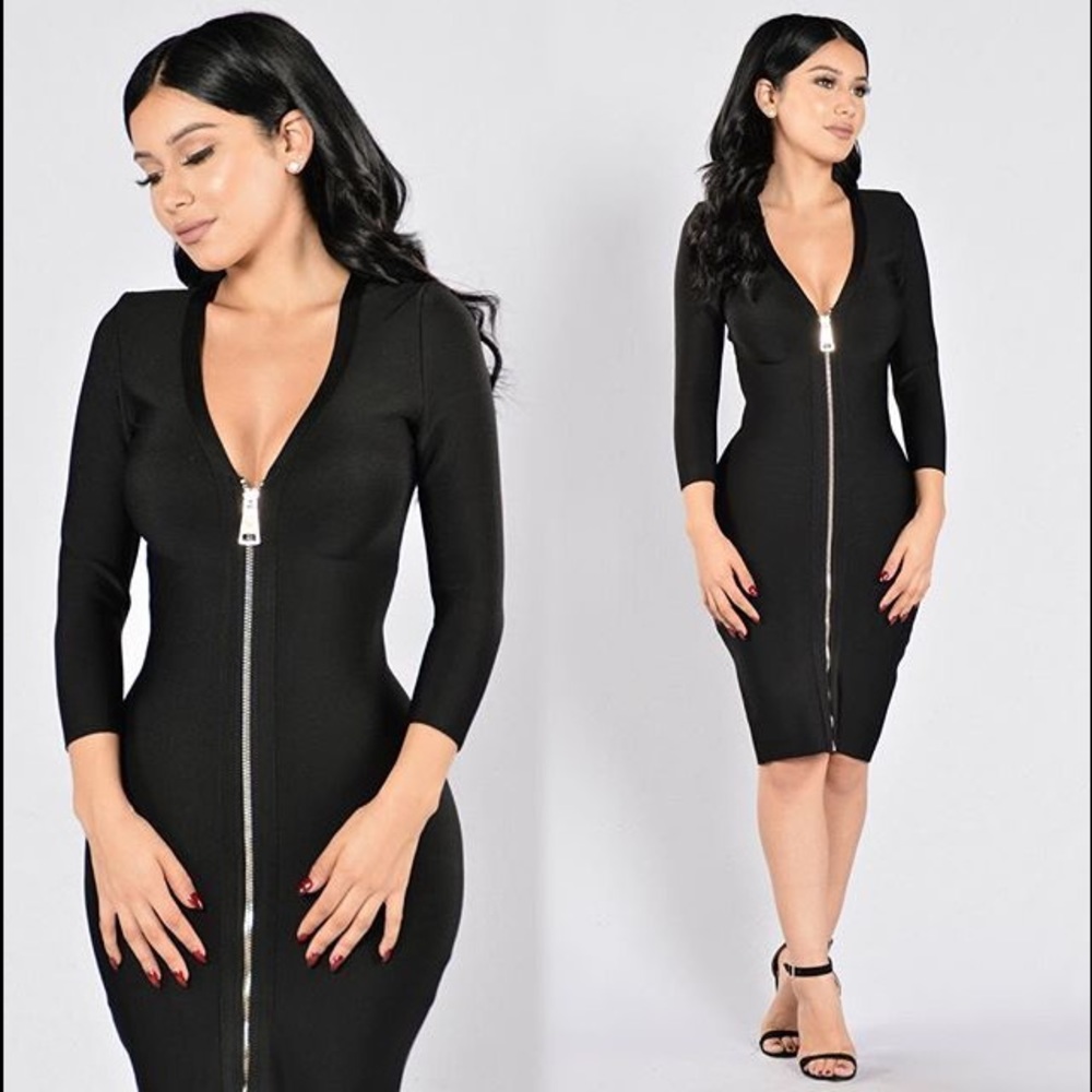 Fashion move junior plus bandage bodycon dress